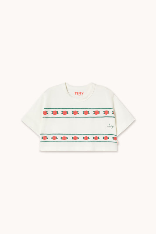 (Pre-Order) Tiny Cotton Roses Crop Tee