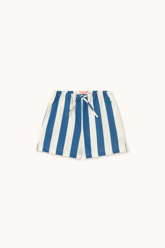(Pre-Order) Tiny Cotton Light Navy Stripes Short