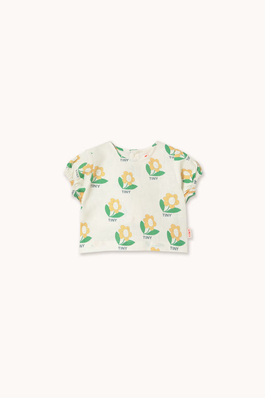 (Pre-Order) Tiny Cotton Tiny Flower Linen Baby Shirt