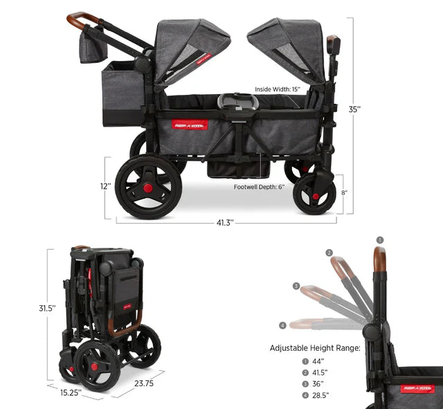 (PRE-ORDER) RADIO FLYER Voya Stroller Wagon
