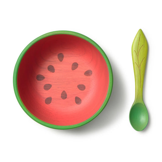 (Pre-Order) Oli&Carol Wally The Watermelon Bowl & Spoon Set